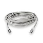 Picture of 15ft White CAT 6A Shielded PVC Ethernet Cable Snagless Easy Clear Boot RJ-45 M/M