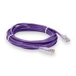 Picture of 15ft Purple CAT 6 Plenum-Rated Ethernet Cable Snagless Easy Clear Boot TAA RJ-45 M/M