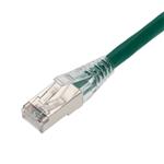 Picture of 15ft Green CAT 6 Shielded PVC Ethernet Cable Snagless Easy Clear Boot RJ-45 M/M