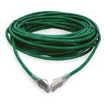 Picture of 15ft Green CAT 6 Shielded PVC Ethernet Cable Snagless Easy Clear Boot RJ-45 M/M