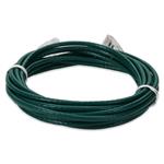 Picture of 15ft Green CAT 6A Slim PVC Ethernet Cable Snagless Clear-Claw RJ-45 M/M
