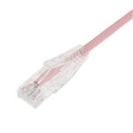 Picture of 15ft RJ-45 (Male) to RJ-45 (Male) Straight Pink Cat6A Slim UTP PVC Copper Patch Cable