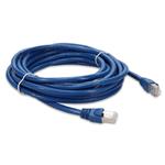Picture of 16ft Blue CAT 6 Shielded PVC Ethernet Cable Snagless Easy Clear Boot RJ-45 M/M
