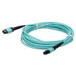 Picture of 2m MPO/UPC to MPO/UPC Aqua OM4 OFNR (Riser-Rated) 16-Strand Fiber Patch Cable