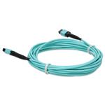 Picture of 2m MPO/UPC to MPO/UPC Aqua OM4 OFNR (Riser-Rated) 16-Strand Fiber Patch Cable