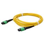 Picture of 2m MPO/APC to MPO/APC Yellow OS2 OFNR (Riser-Rated) 16-Strand SMF Fiber Patch Cable