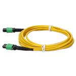 Picture of 2m MPO/APC to MPO/APC Yellow OS2 OFNR (Riser-Rated) 16-Strand SMF Fiber Patch Cable