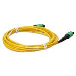 Picture of 2m MPO/APC to MPO/APC Yellow OS2 OFNR (Riser-Rated) 16-Strand SMF Fiber Patch Cable
