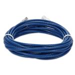 Picture of 17ft Blue CAT 6A Slim PVC Ethernet Cable Snagless Clear-Claw RJ-45 M/M