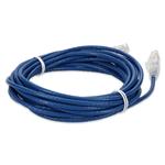 Picture of 17ft Blue CAT 6A Slim PVC Ethernet Cable Snagless Clear-Claw RJ-45 M/M