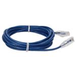 Picture of 17ft Blue CAT 6A Slim PVC Ethernet Cable Snagless Clear-Claw RJ-45 M/M