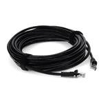 Picture of 18ft Black CAT 6 PVC Ethernet Cable Snagless Bubble Boot RJ-45 M/M