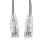 Picture of 18ft Gray CAT 6A Slim PVC Ethernet Cable Snagless Clear-Claw RJ-45 M/M