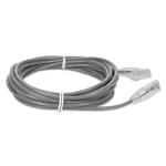 Picture of 18ft Gray CAT 6A Slim PVC Ethernet Cable Snagless Clear-Claw RJ-45 M/M