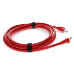 Picture of 1ft Red CAT 6A PVC Ethernet Cable Snagless Bubble Boot RJ-45 M/M