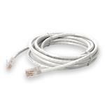 Picture of 1ft White CAT 6 PVC Ethernet Cable Non-Booted RJ-45 M/M