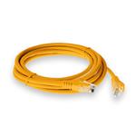 Picture of 1ft Yellow CAT 6 PVC Ethernet Cable Snagless Easy Boot RJ-45 M/M