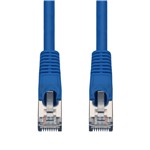 Picture of 10-Pack 10ft Blue CAT 7 Shielded (S/FTP) PVC Ethernet Cable Snagless Bubble Boot RJ-45 M/M Bulk Bag Packaged, No Twist Ties