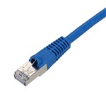 Picture of 10-Pack 10ft Blue CAT 7 Shielded (S/FTP) PVC Ethernet Cable Snagless Bubble Boot RJ-45 M/M Bulk Bag Packaged, No Twist Ties