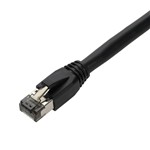 Picture of 10-Pack 10ft Black CAT 8 Shielded (S/FTP) PVC Ethernet Cable Snagless Easy Boot RJ-45 M/M Bulk Bag Packaged, No Twist Ties