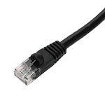 Picture of 10-Pack 1ft Black CAT 6 PVC Ethernet Cable Snagless Bubble Boot RJ-45 M/M Bulk Bag Packaged, No Twist Ties