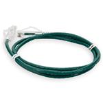 Picture of 1ft Green CAT 6 Slim PVC Ethernet Cable Snagless Clear-Claw RJ-45 M/M