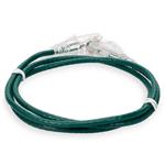 Picture of 1ft Green CAT 6 Slim PVC Ethernet Cable Snagless Clear-Claw RJ-45 M/M