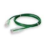 Picture of 1ft Green CAT 6A Slim PVC Ethernet Cable Snagless Clear-Claw RJ-45 M/M