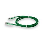 Picture of 1ft Green CAT 6A Slim PVC Ethernet Cable Snagless Clear-Claw RJ-45 M/M