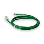 Picture of 1ft Green CAT 6A Slim PVC Ethernet Cable Snagless Clear-Claw RJ-45 M/M