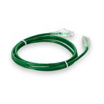 Picture of 1ft Green CAT 6A Slim PVC Ethernet Cable Snagless Clear-Claw RJ-45 M/M