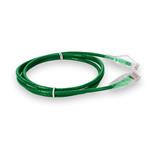 Picture of 1ft Green CAT 6A Slim PVC Ethernet Cable Snagless Clear-Claw RJ-45 M/M