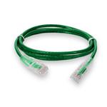 Picture of 1ft Green CAT 6A Slim PVC Ethernet Cable Snagless Clear-Claw RJ-45 M/M