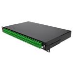 Picture of 19-inch Rack Mount 1U Patch Panel with 24 APC SC Duplex, Single-Mode OS2