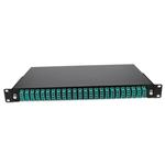Picture of 19-inch Rack Mount 1U Patch Panel with 48 LC Duplex, Multi-Mode OM4