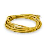 Picture of 20ft Yellow CAT 5E PVC Ethernet Cable Snagless Bubble Boot RJ-45 M/M
