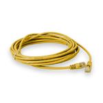 Picture of 20ft Yellow CAT 5E PVC Ethernet Cable Snagless Bubble Boot RJ-45 M/M