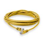 Picture of 20ft Yellow CAT 5E PVC Ethernet Cable Snagless Bubble Boot RJ-45 M/M