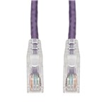 Picture of 20ft Purple CAT 6 PVC Ethernet Cable Snagless Easy Clear Boot TAA RJ-45 M/M