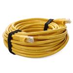 Picture of 20ft Yellow CAT 6 PVC Ethernet Cable Snagless Bubble Boot RJ-45 M/M