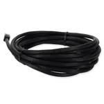 Picture of 20ft Black CAT 6A PVC Ethernet Cable Snagless Bubble Boot RJ-45 M/M