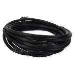 Picture of 20ft Black CAT 6A PVC Ethernet Cable Snagless Bubble Boot RJ-45 M/M