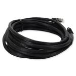 Picture of 20ft Black CAT 6A PVC Ethernet Cable Snagless Bubble Boot RJ-45 M/M