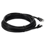 Picture of 20ft Black CAT 6A PVC Ethernet Cable Snagless Bubble Boot RJ-45 M/M