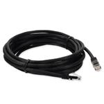 Picture of 20ft Black CAT 6A PVC Ethernet Cable Snagless Bubble Boot RJ-45 M/M