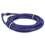 Picture of 20ft Purple CAT 6A PVC Ethernet Cable Snagless Easy Clear Boot TAA RJ-45 M/M