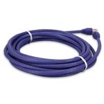 Picture of 20ft Purple CAT 6A PVC Ethernet Cable Snagless Easy Clear Boot TAA RJ-45 M/M