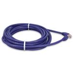 Picture of 20ft Purple CAT 6A PVC Ethernet Cable Snagless Easy Clear Boot TAA RJ-45 M/M