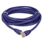 Picture of 20ft Purple CAT 6A PVC Ethernet Cable Snagless Easy Clear Boot TAA RJ-45 M/M