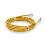 Picture of 20ft Yellow CAT 6 Plenum-Rated Ethernet Cable Snagless Bubble Boot RJ-45 M/M